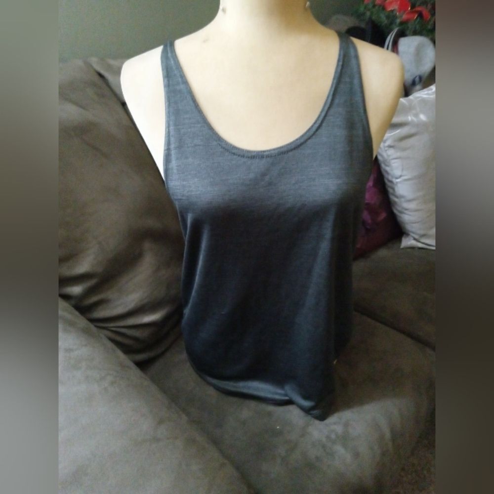 Dark GREY razorback women's tank top